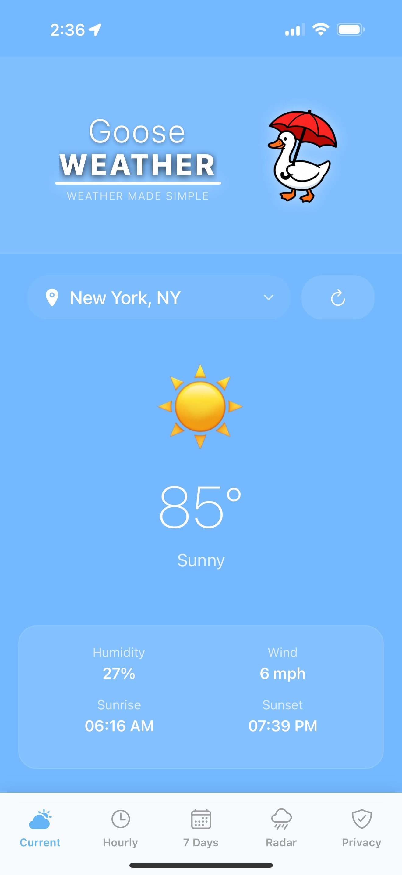 Goose Weather screenshot