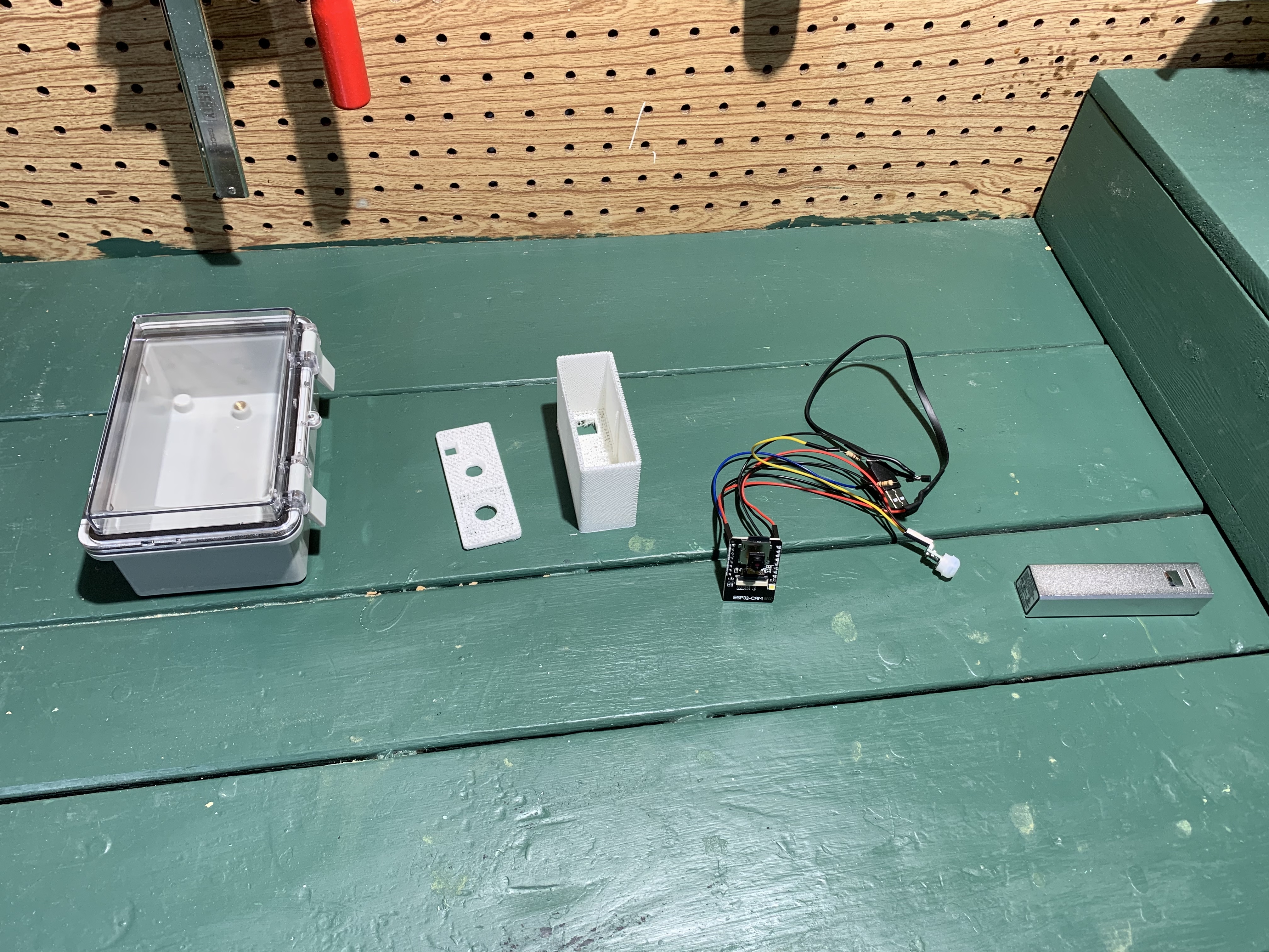Circuit with materials before assembly